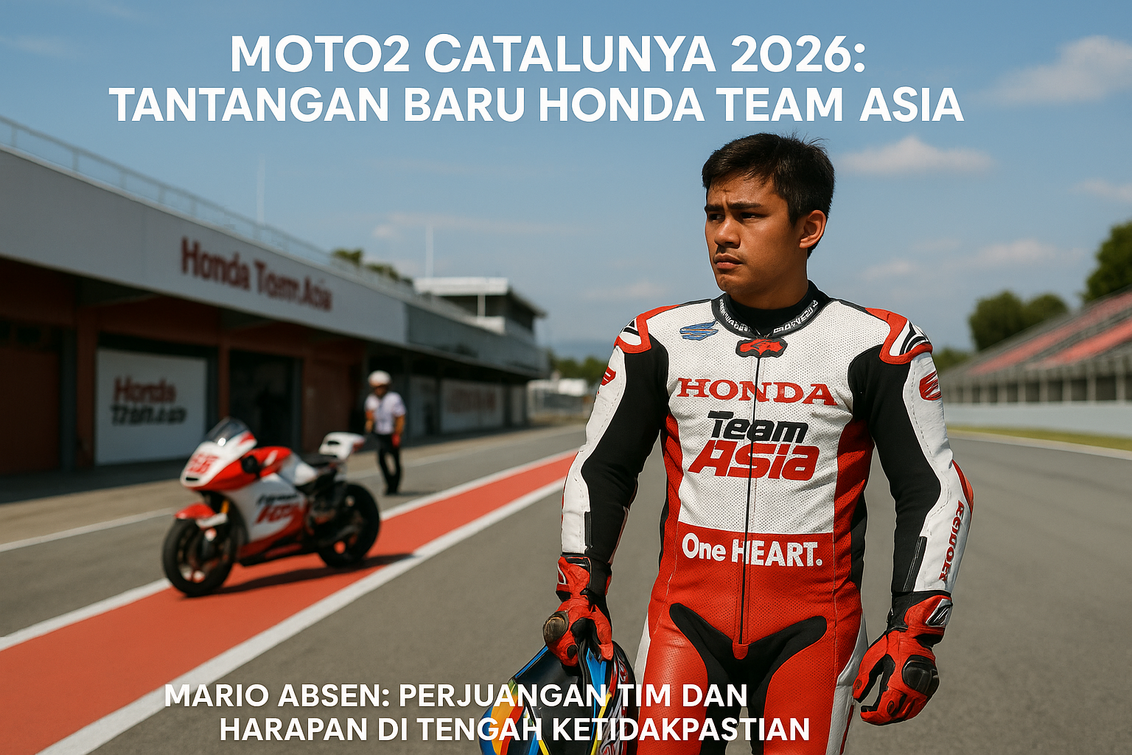 alt_text: Mario Aji tidak hadir, Honda berharap pada pembalap baru di balapan Catalunya.